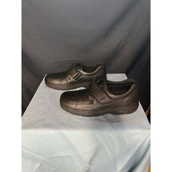 Nunn Bush Mens Black Shoes Size 10.5 Velcro Strap New No Box - Picture 1 of 6